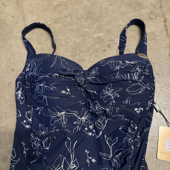 NWT NIPTUCK One-Piece Swimsuit Womens 6 Tummy Control Garden Line Floral Print - Picture 5 of 13